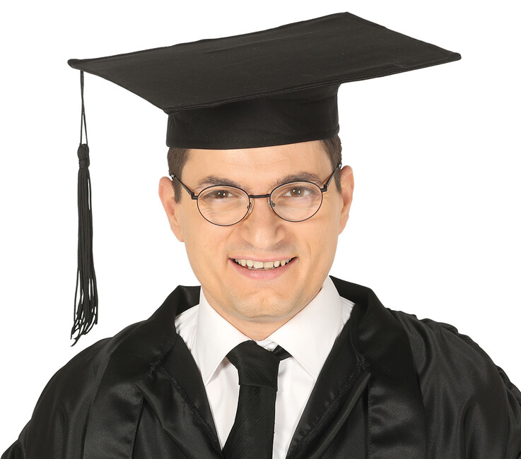 Absolventský klobouk černý klasik
