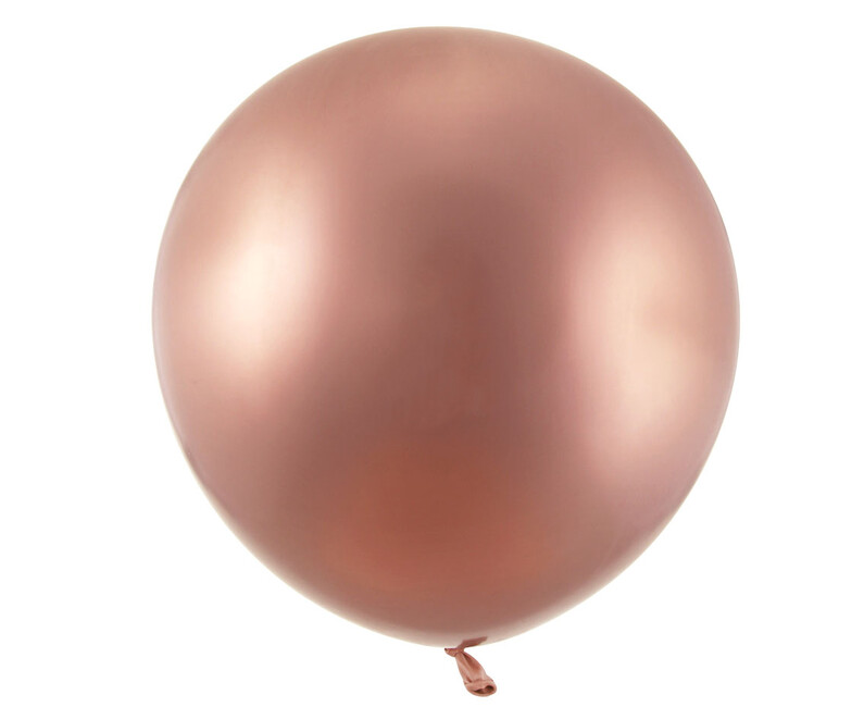 Balónek velký růžově zlatý 60cm 1ks