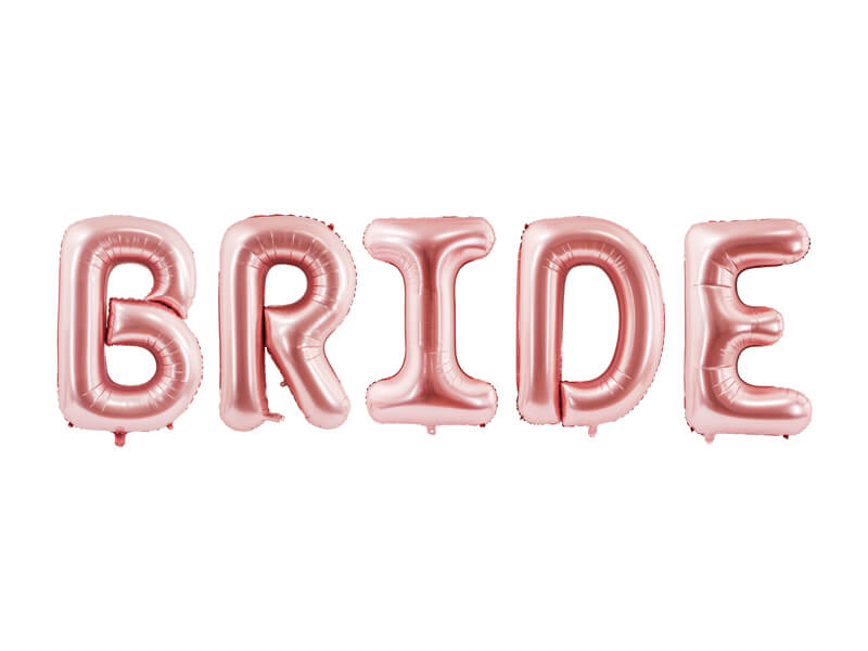 Levně Balónkový banner Bride růžovo-zlatý 280cm