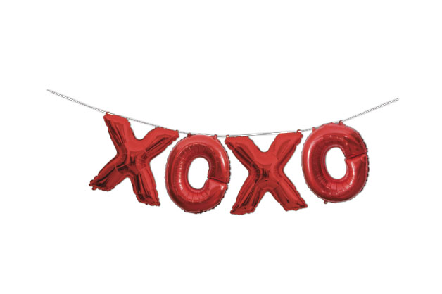 Levně Balónkový banner XOXO červený 274cm