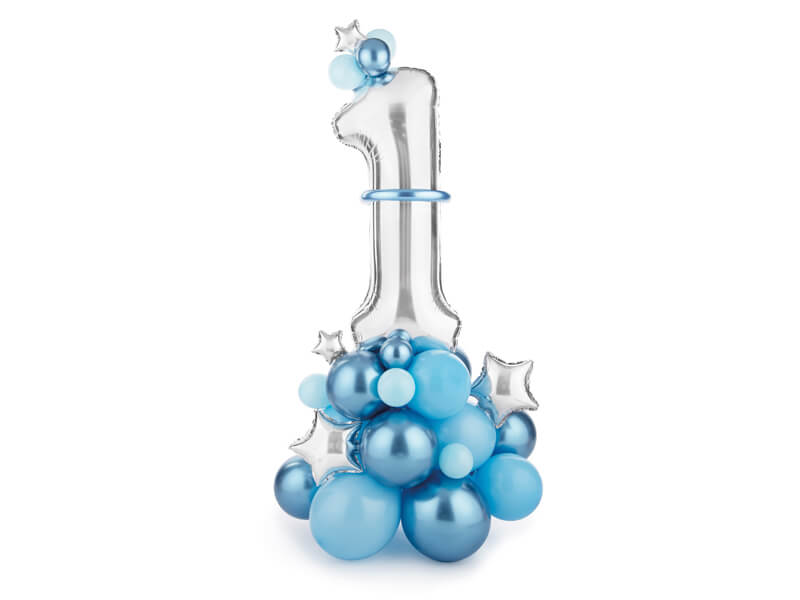 Levně Balónový sloup 1.narozeniny chlapeček 90x140cm
