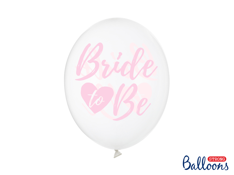 Balónky Bride to Be růžové 30cm 6ks