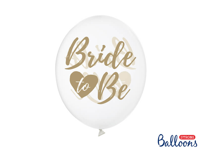 Balónky Bride to Be zlaté 30cm 6ks