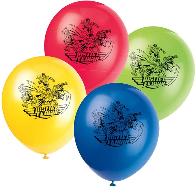 Balónky Liga Spravedlivých 30cm 8ks