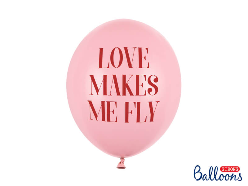 Balónky Love makes me fly 30cm 6ks