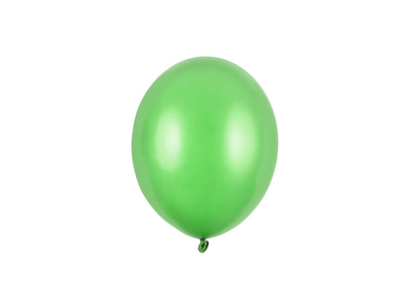 Balónky metalické světle zelené 12cm 100ks