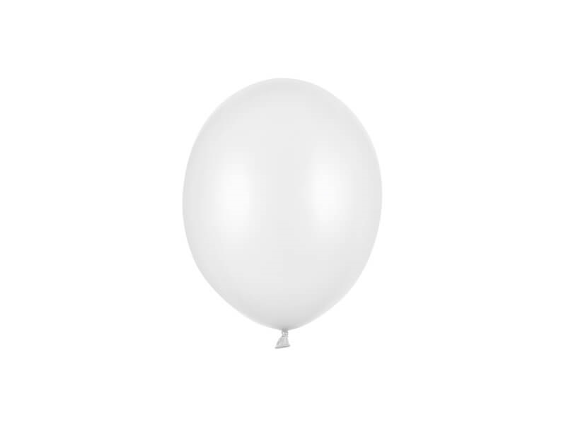 Levně Balónky metalické bílé 12cm 100ks