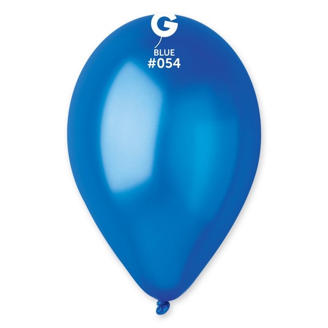 Balónky metalické modré 30cm 100ks