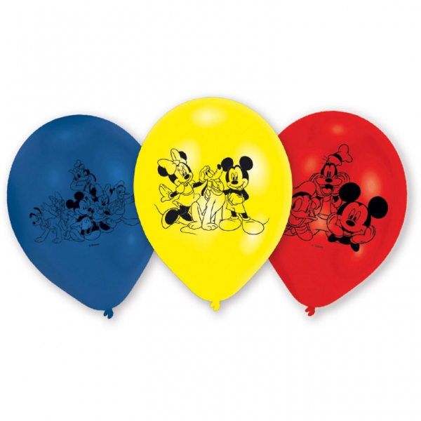 Balónky Mickey Mouse 22cm 6ks