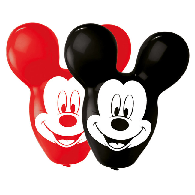 Levně Balónky Mickey uši 55cm 4ks
