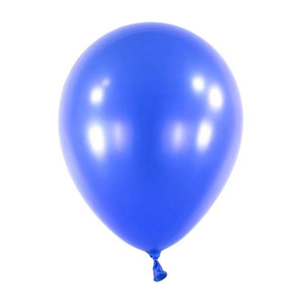 Levně Balóny modré metalické 27,5cm 50ks
