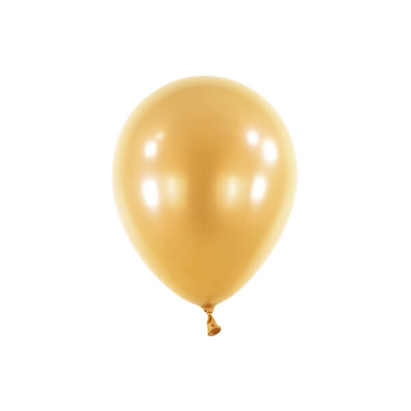 Balónky perleťové zlaté 13cm 100ks