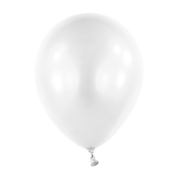 Levně Balóny sněhově bílé perleťové 27,5cm 50ks