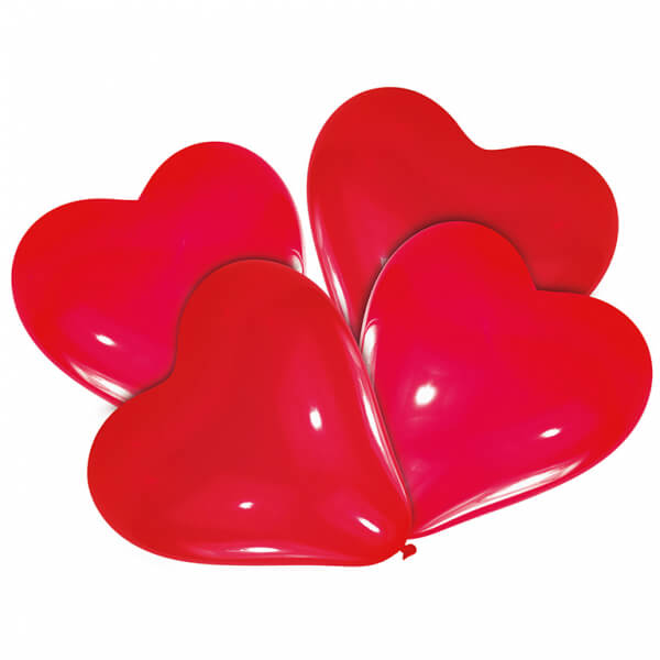 Levně Balónky srdce 40 cm 10ks