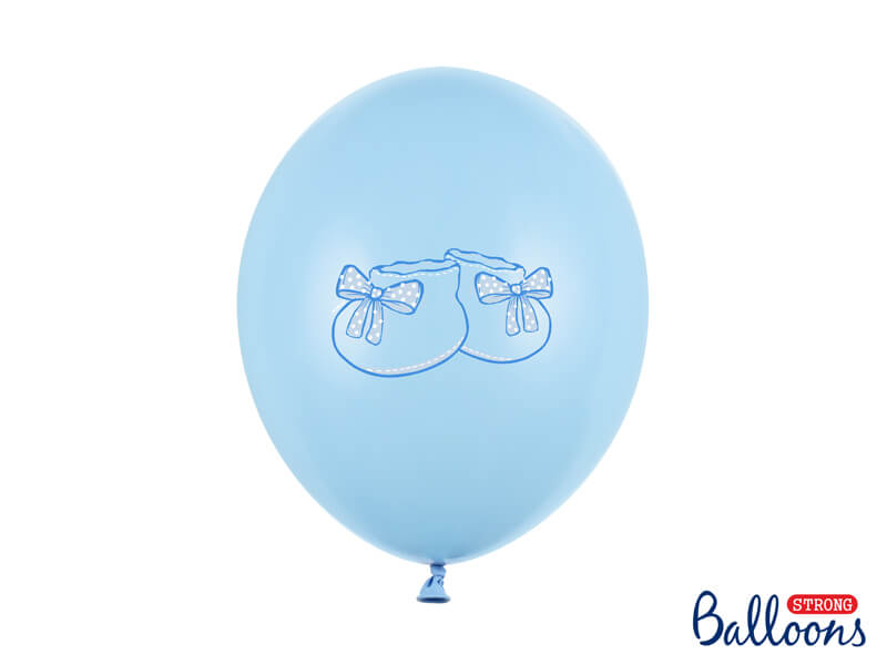 Balónky Botičky modré 30cm 6ks