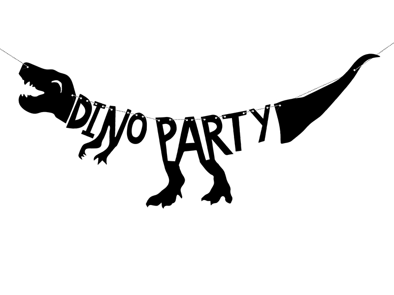 Levně Banner Dino Party 20x90cm