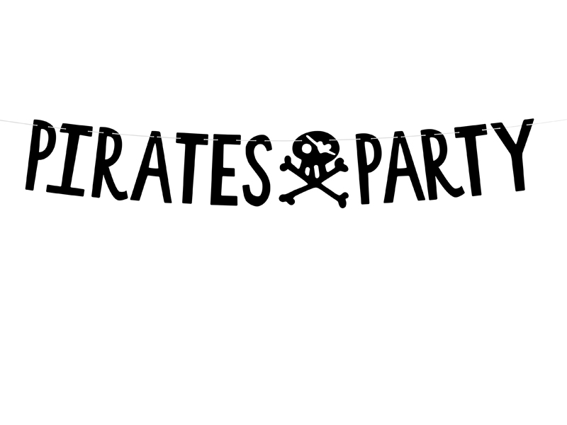 Banner Pirátska party 100x14cm