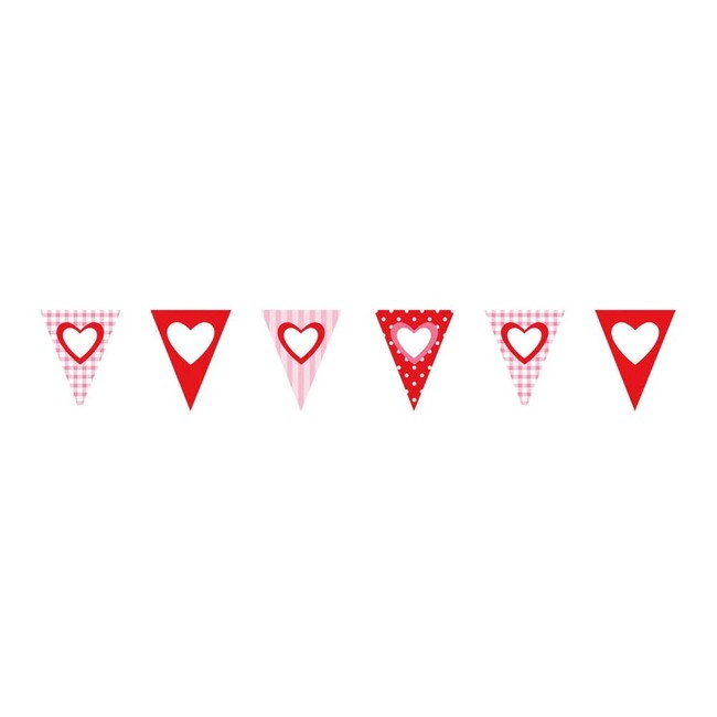 Levně Vlaječky Valentýnská srdce 400cm