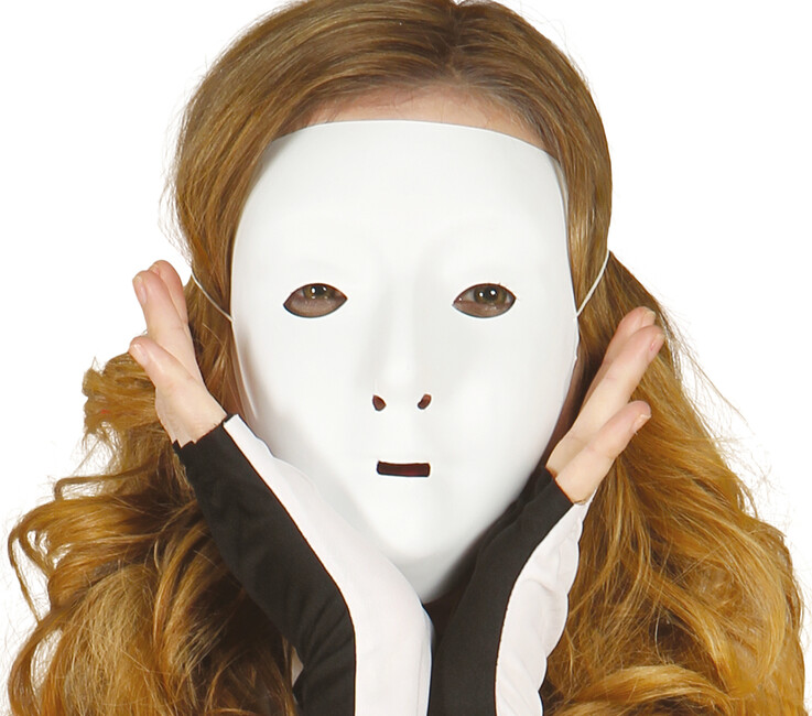 Levně Karnevalová maska Bíly duch