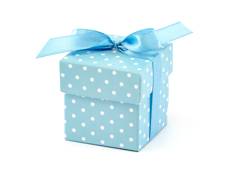 Box na dárky modrý 5,2cm 10ks