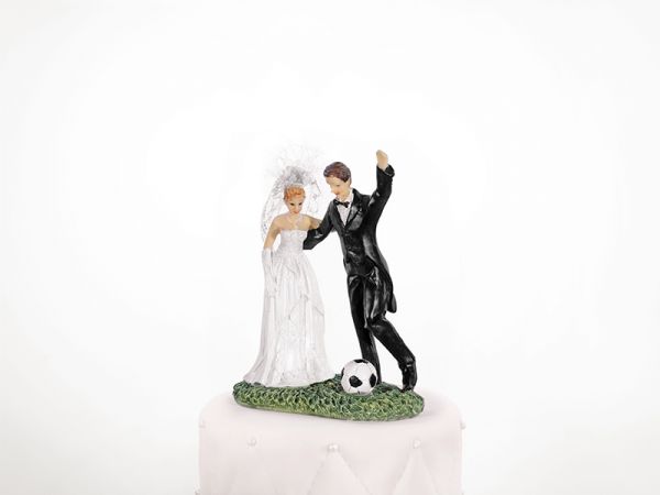 Svatební figurka Novomanželé Fotbalisté