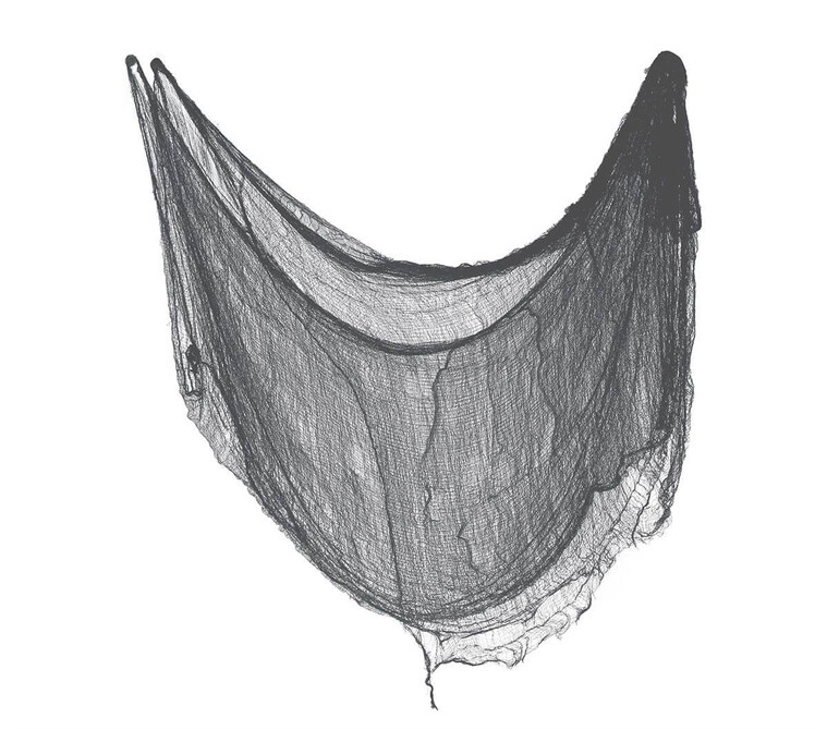 Dekorační tkanina černá 76x228cm