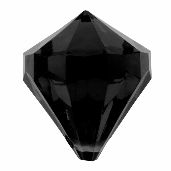 Levně Dekorační diamanty černé 6ks