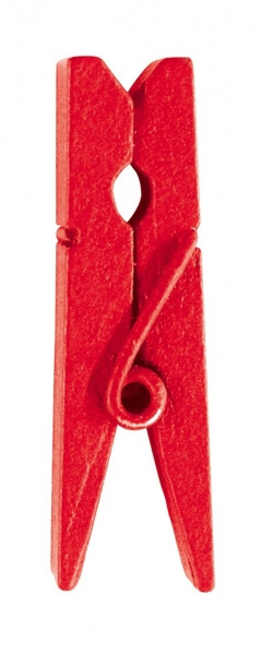 Dřevěné kolíčky červené 2,5cm 24ks