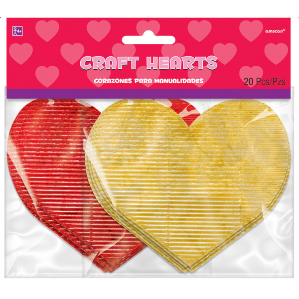 Dekorační výřezy Craft Hearts 20 ks