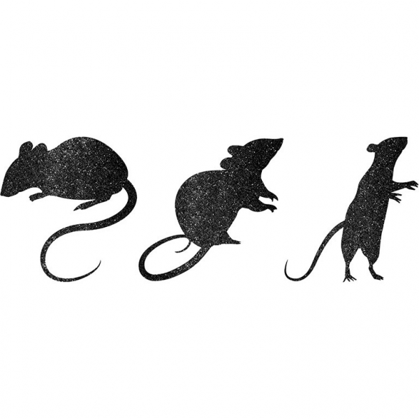 Dekorační výřezy Myši 9 ks