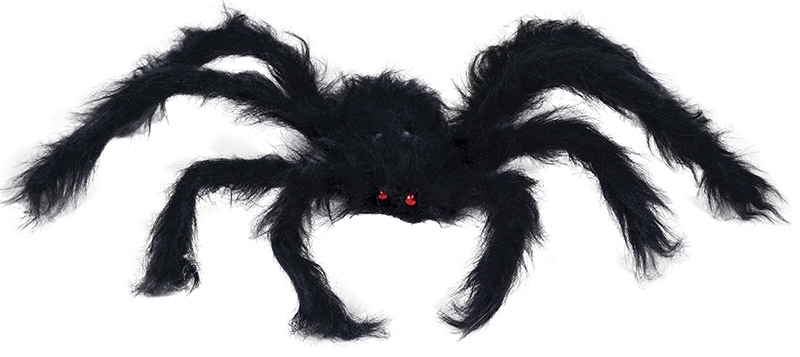Levně Dekorační pavouk černý 50cm