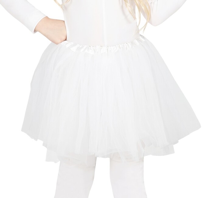 Levně Dětská tutu sukně bílá 31cm