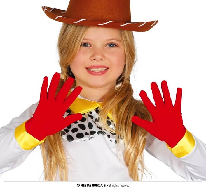 Dětské rukavičky červené 22cm