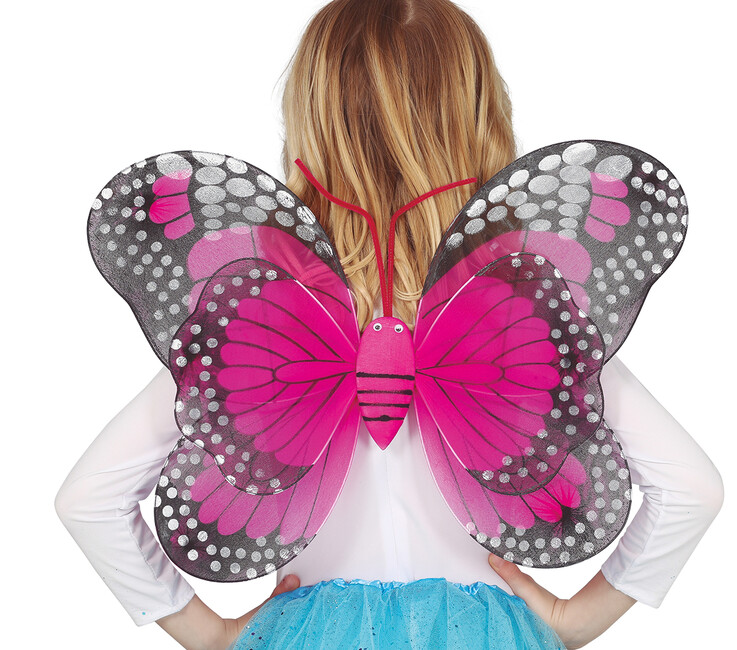 Levně Dětská křídla Motýl růžový 50x37cm