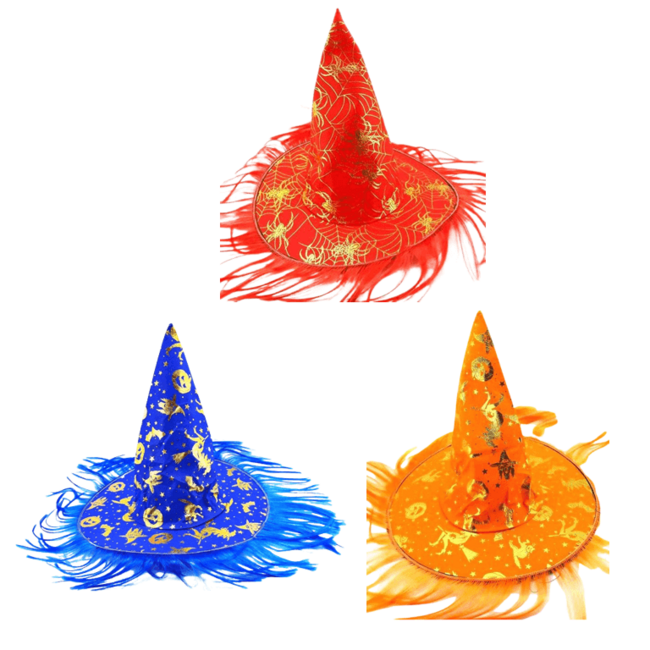 Dětský kouzelnický klobouk 3barvy