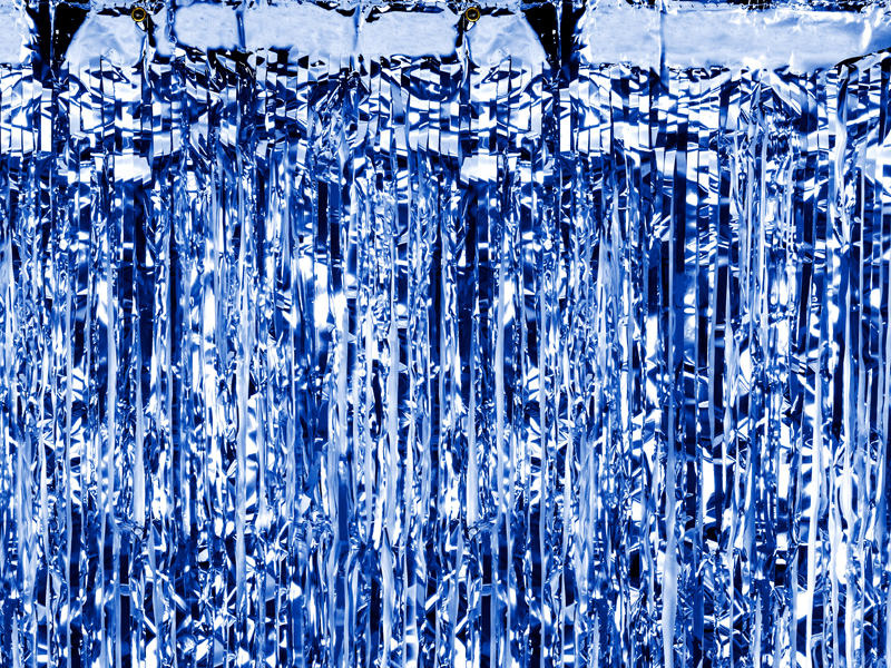 Dlouhá párty opona modrá 90x250cm