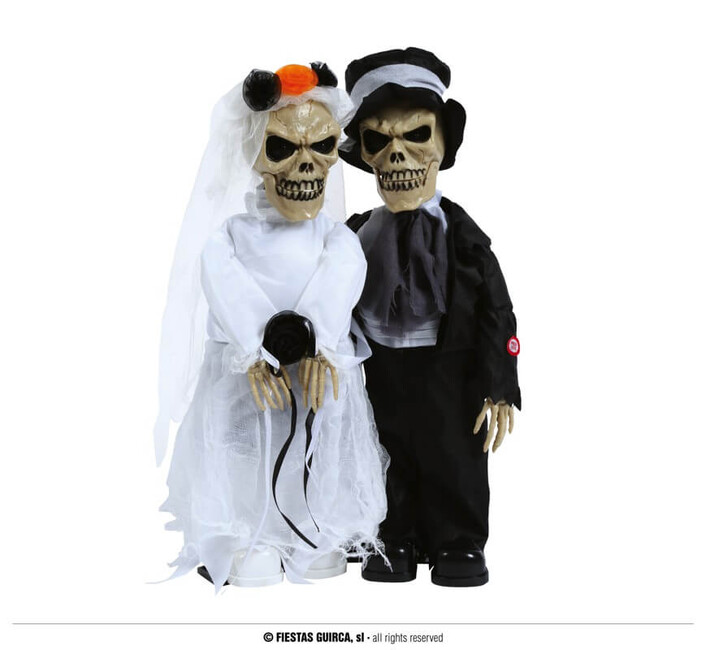 Figurka Manželé Zombie s efekty 48cm
