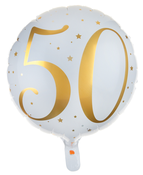 Levně Fóliový balónek 50 let gold 35cm