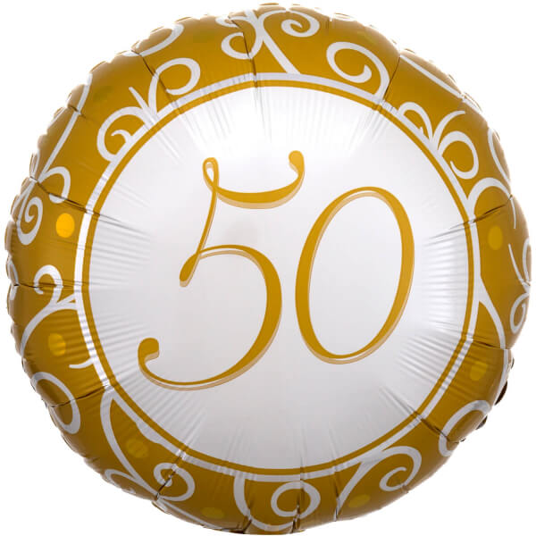 Fóliový balónek 50 výročí svatby 45cm