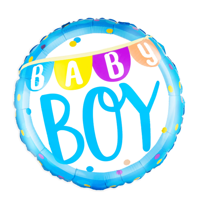 Fóliový balónek Baby Boy modrý 45cm