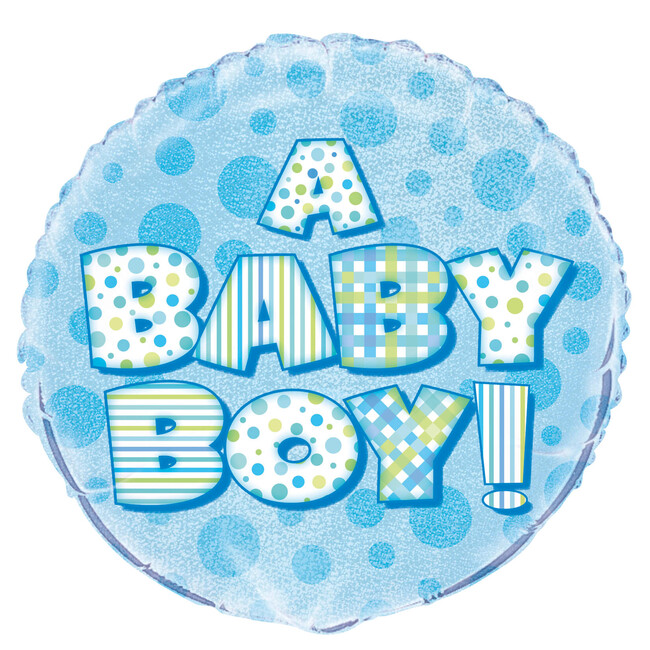 Fóliový balónek Baby Boy Prism 45cm