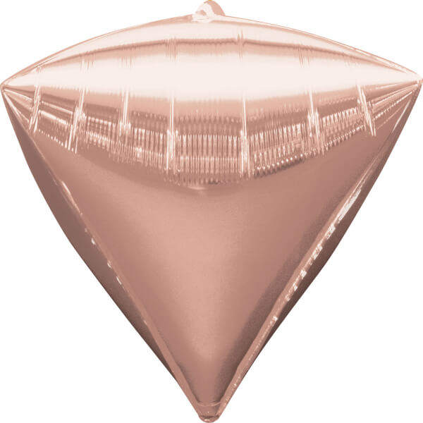 Fóliový balónek diamant růžovo-zlatý 40cm