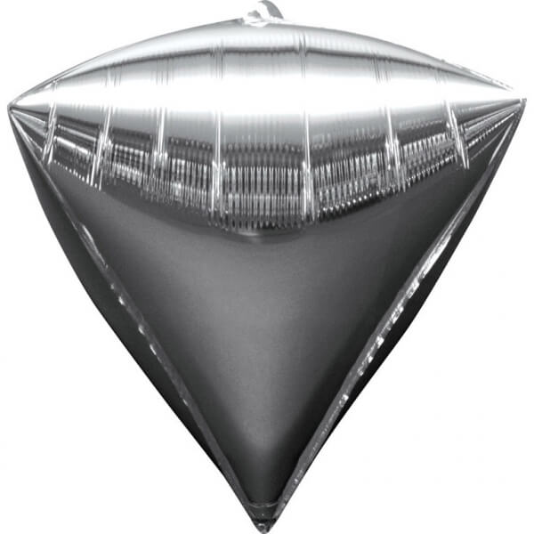 Fóliový balónek diamant stříbrný 40cm