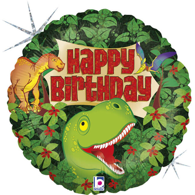 Fóliový balónek Dinosaurus Happy Birthday 46cm