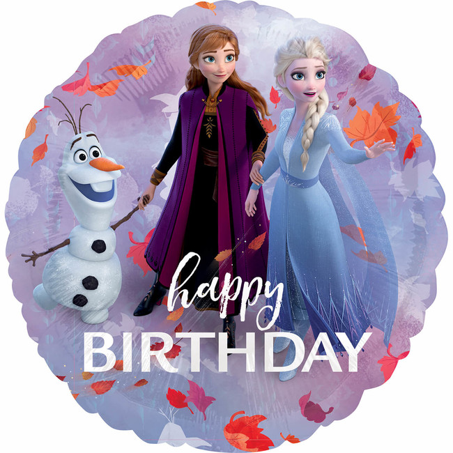 Levně Fóliový balónek Frozen2 Happy Birthday 45cm