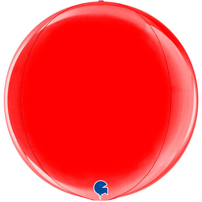 Levně Fóliový balón koule červená 38cm