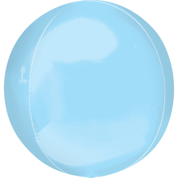 Levně Fóliový balónek koule světle modrý 38x40cm