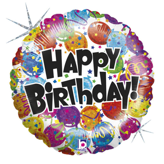 Fóliový balónek Happy Birthday balóneky 46cm