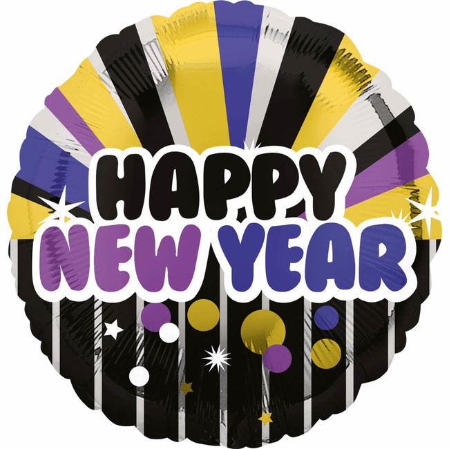Levně Fóliový balónek Happy New Year Shine 45cm