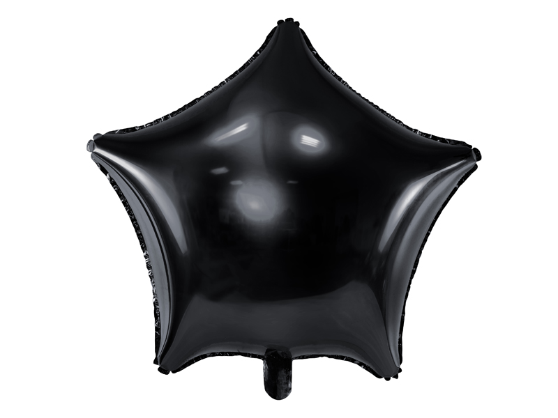 Fóliový balónek Hvězda černá 48cm
